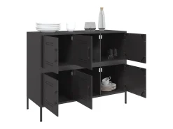 Aparador acero negro 100,5x39x79 cm