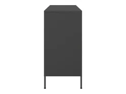 Aparador acero negro 100,5x39x79 cm