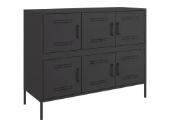 Aparador acero negro 100,5x39x79 cm
