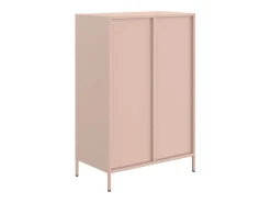 Aparador acero rosa 68x39x101,5 cm