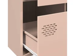 Aparador acero rosa 68x39x101,5 cm