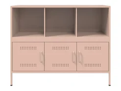 Aparador acero rosa 100,5x39x79 cm