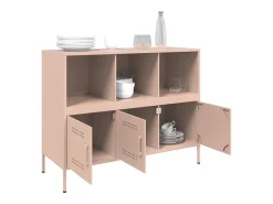 Aparador acero rosa 100,5x39x79 cm