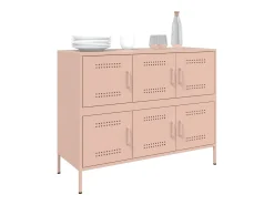 Aparador acero rosa 100,5x39x79 cm