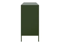 Aparador acero verde oliva 100,5x39x79 cm