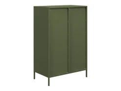 Aparador acero verde oliva 68x39x101,5 cm