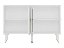 Aparador Ahart Blanco dorado120x30x80 cm