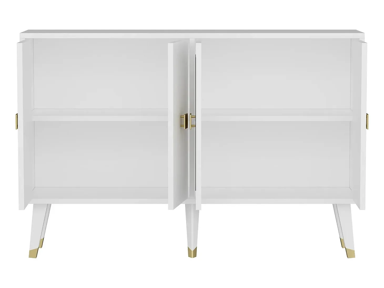 Aparador Ahart Blanco dorado120x30x80 cm