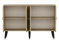 Aparador Ahart color roble Zafiro dorado120x30x80 cm