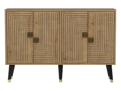 Aparador Ahart color roble Zafiro dorado120x30x80 cm