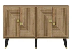 Aparador Ahart color roble Zafiro dorado120x30x80 cm