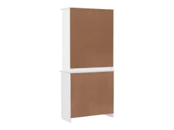 Aparador ALTA blanco 77x35x165 cm madera maciza de pino