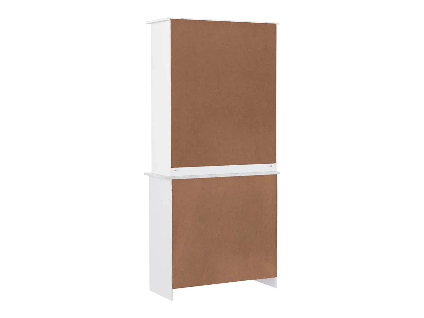 Aparador ALTA blanco 77x35x165 cm madera maciza de pino