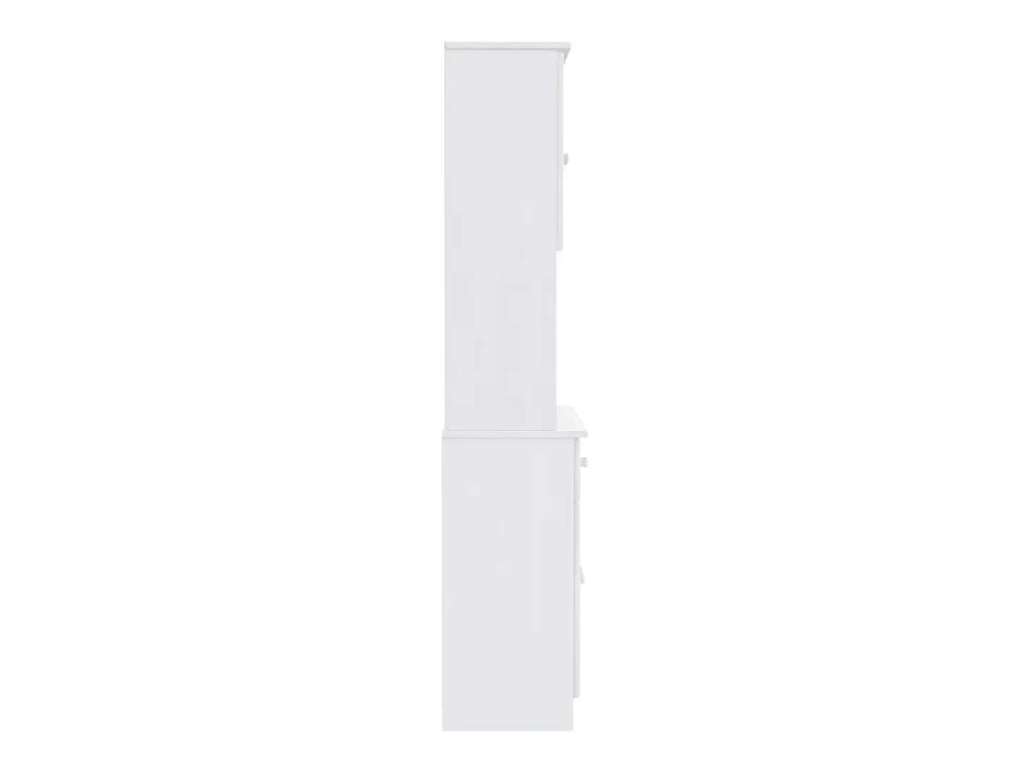 Aparador ALTA blanco 77x35x165 cm madera maciza de pino