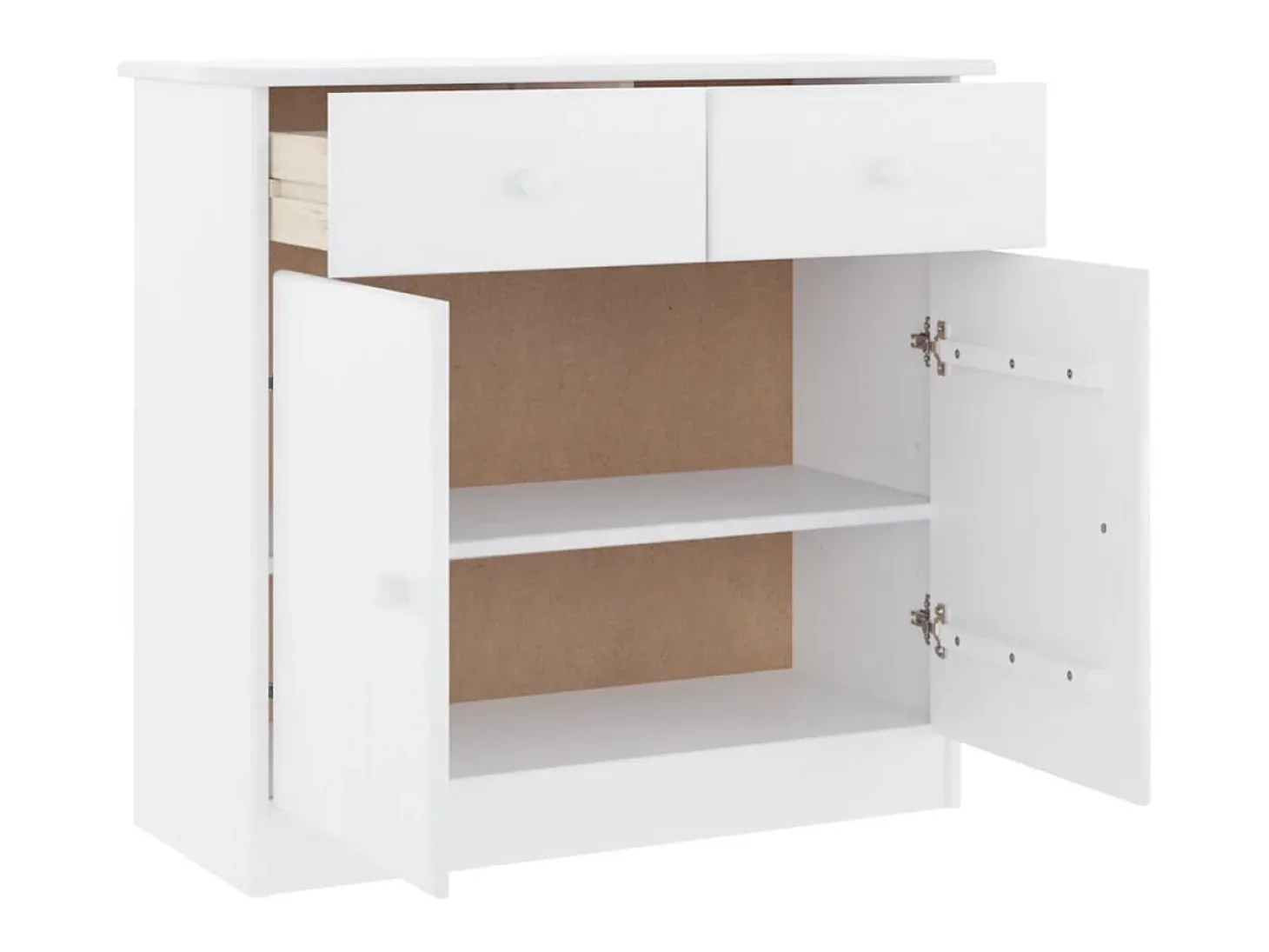 Aparador ALTA madera maciza de pino blanco 77x35x73 cm ES21052