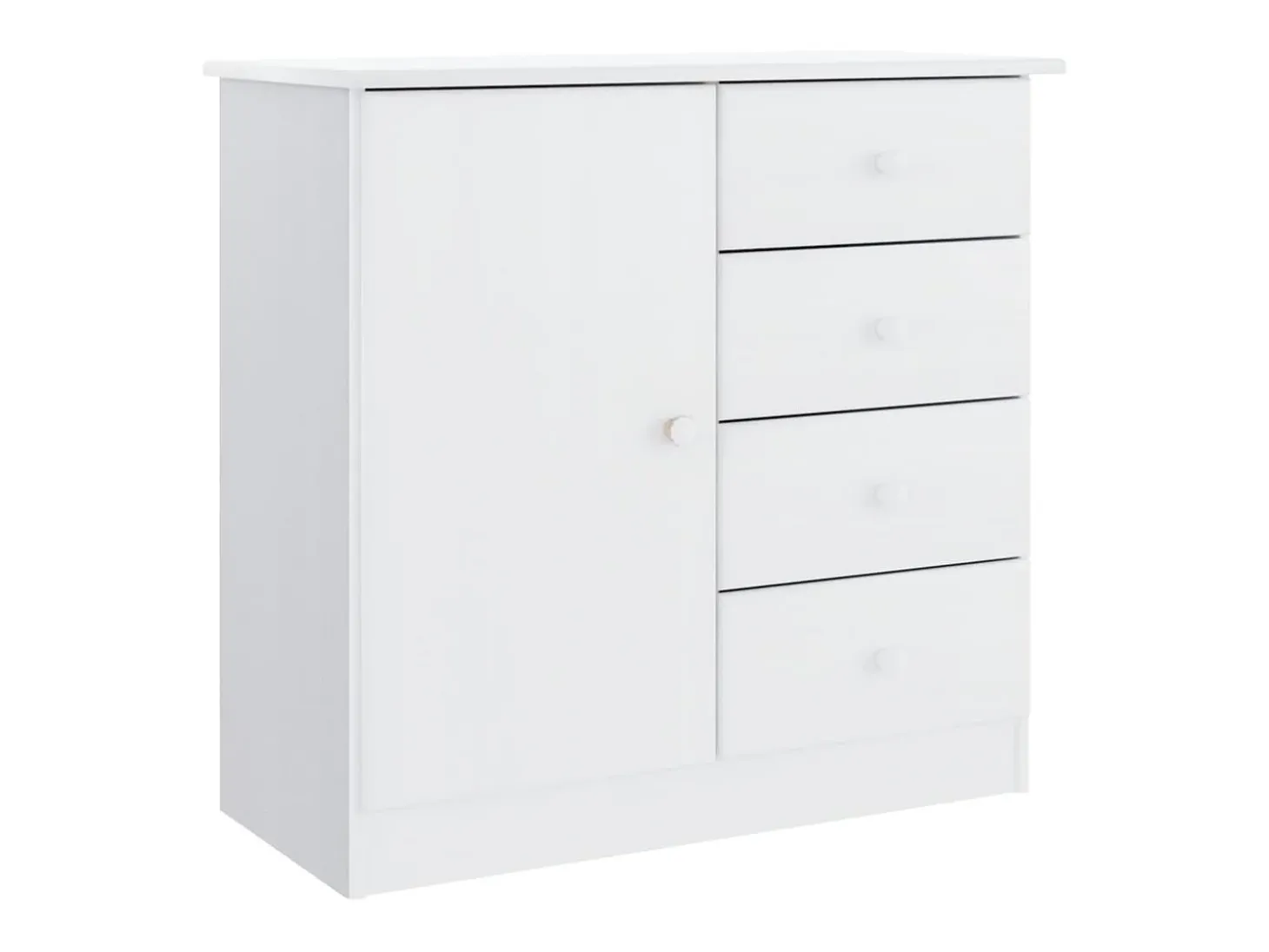 Aparador ALTA madera maciza de pino blanco 77x35x73 cm