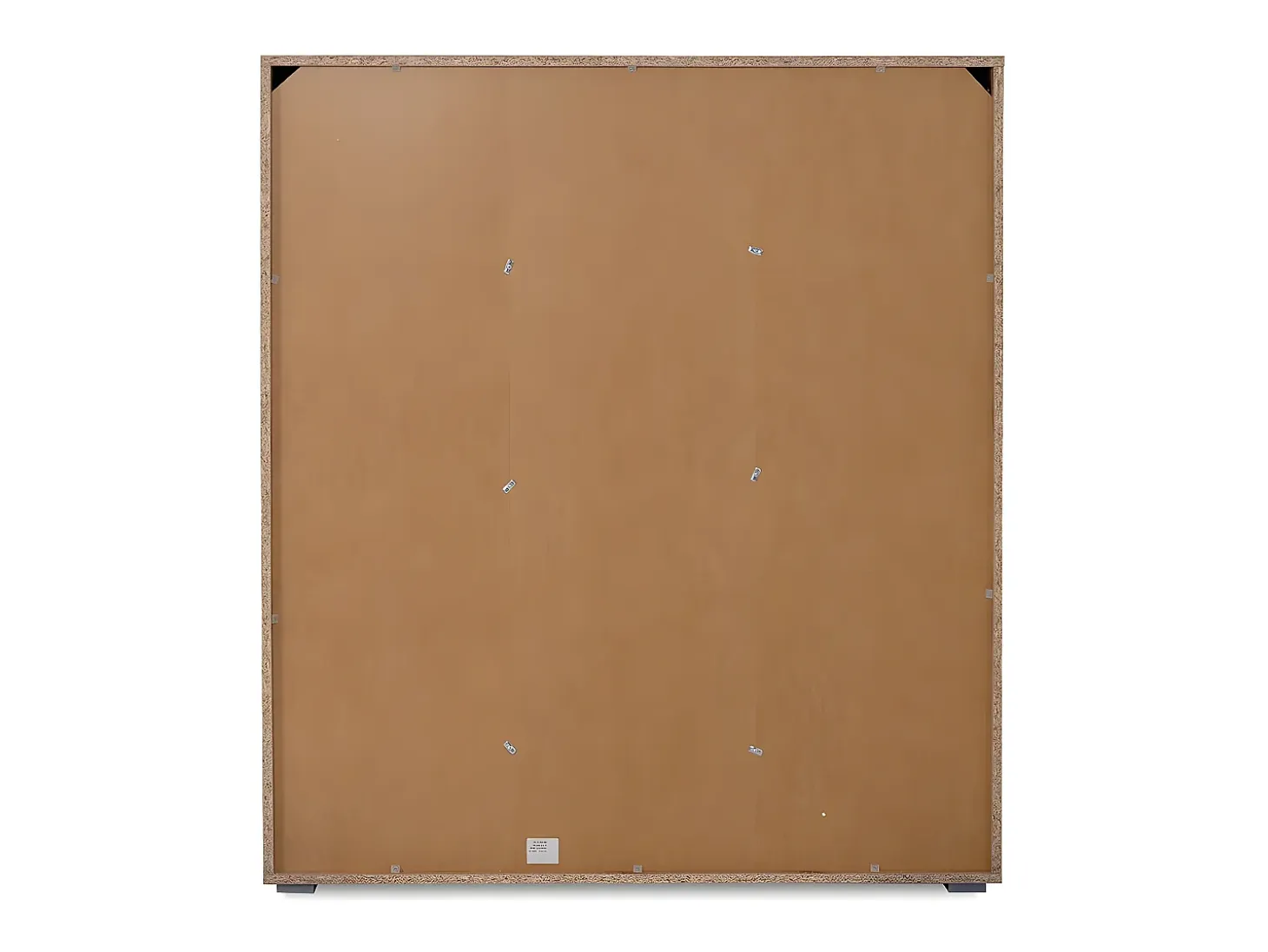 Aparador alto 3 puertas, 4 cajones y 5 baldas acabado roble - 116 cm