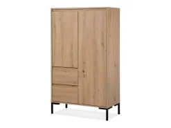 Aparador Alto 2 Puertas 2 Cajones y 2 Estantes H139 cm - Plock