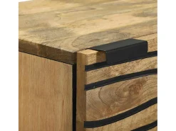 Aparador alto - 40x33,5x110 cm en madera maciza de mango
