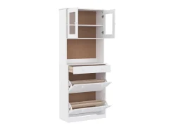 Aparador alto ALTA madera maciza de pino blanco 77x35x188 cm ES39509