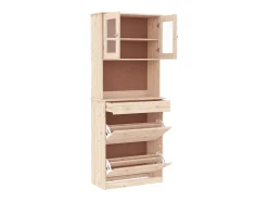 Aparador alto ALTA madera maciza de pino 77x35x188 cm ES40835