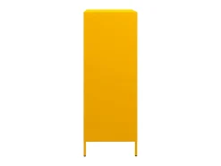 Aparador alto amarillo mostaza 39x35x103,5 cm acero