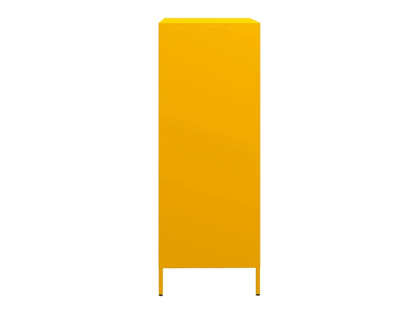 Aparador alto amarillo mostaza 39x35x103,5 cm acero