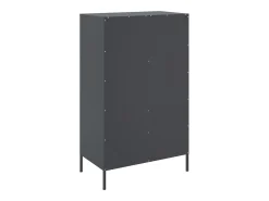 Aparador alto antracita 68x39x113 cm acero
