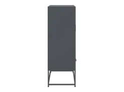 Aparador alto antracita 68x39x111,5 cm acero