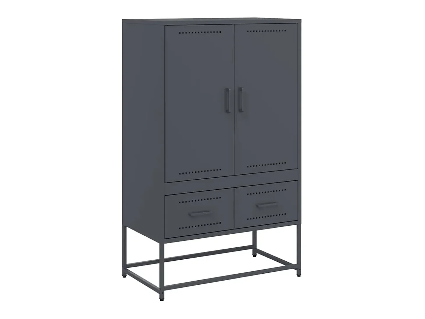 Aparador alto antracita 68x39x111,5 cm acero