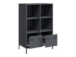 Aparador alto antracita 68x39x103,5 cm acero