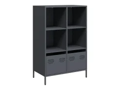 Aparador alto antracita 68x39x103,5 cm acero