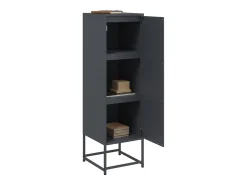 Aparador alto antracita 36x39x123 cm acero