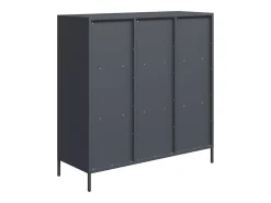 Aparador alto antracita 101,5x39x103,5 cm acero