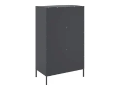 Aparador alto antracita 68x39x113 cm acero
