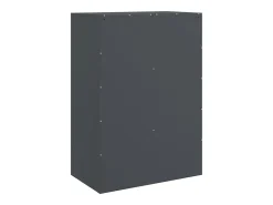 Aparador alto antracita 67x39x95 cm acero