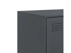 Aparador alto antracita 67x39x95 cm acero