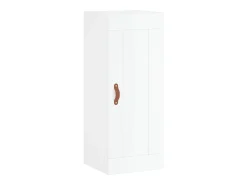 Aparador alto Blanco brillo 34,5x34x180 cm Madera de ingeniería