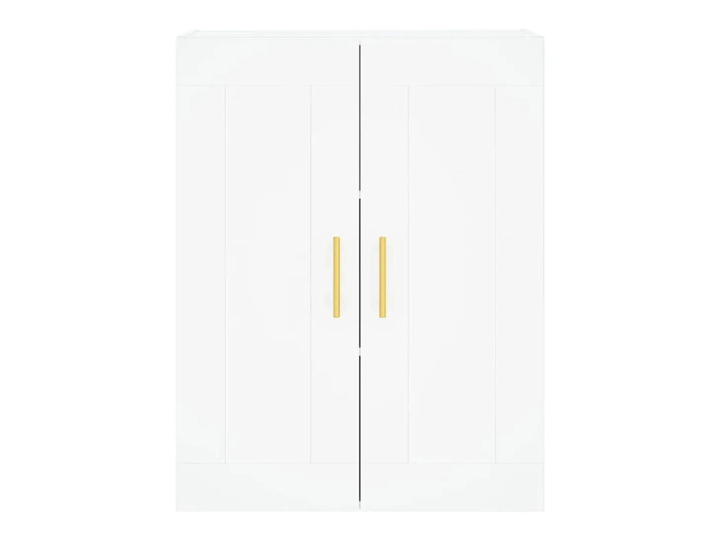 Aparador alto blanco 69,5x34x180 cm Madera contrachapada