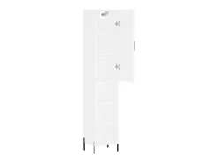 Aparador alto blanco 34,5x34x180 cm Madera contrachapada