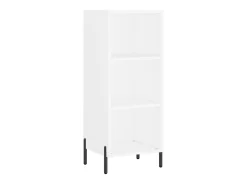 Aparador alto blanco 34,5x34x180 cm Madera contrachapada