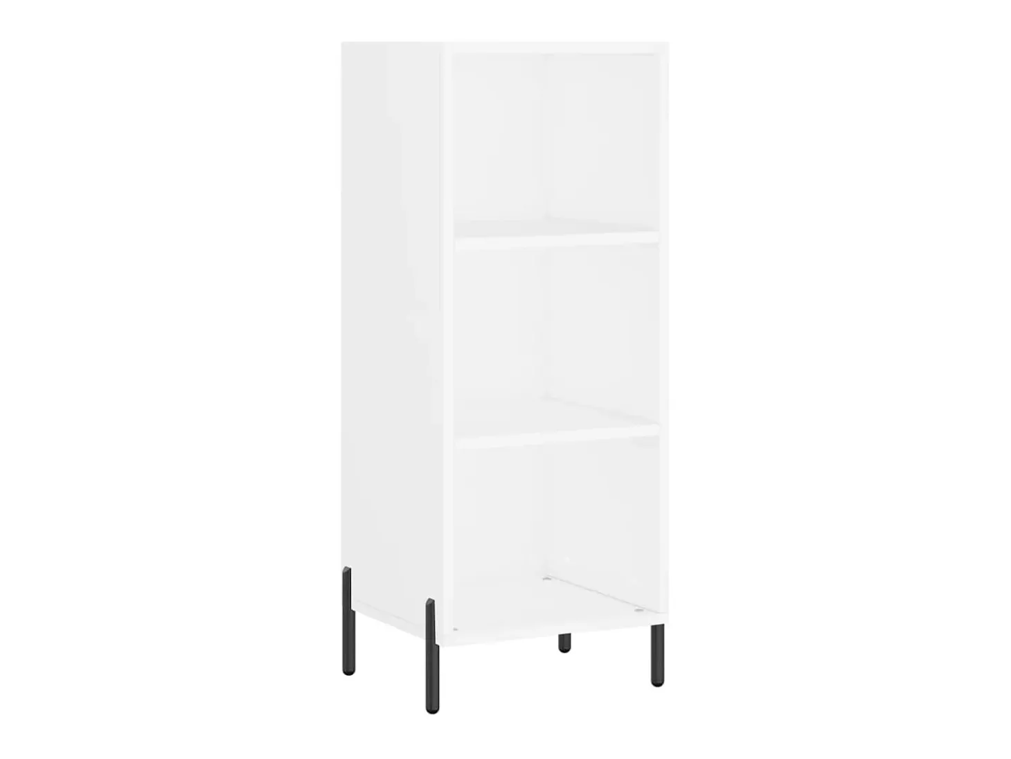Aparador alto blanco 34,5x34x180 cm Madera contrachapada