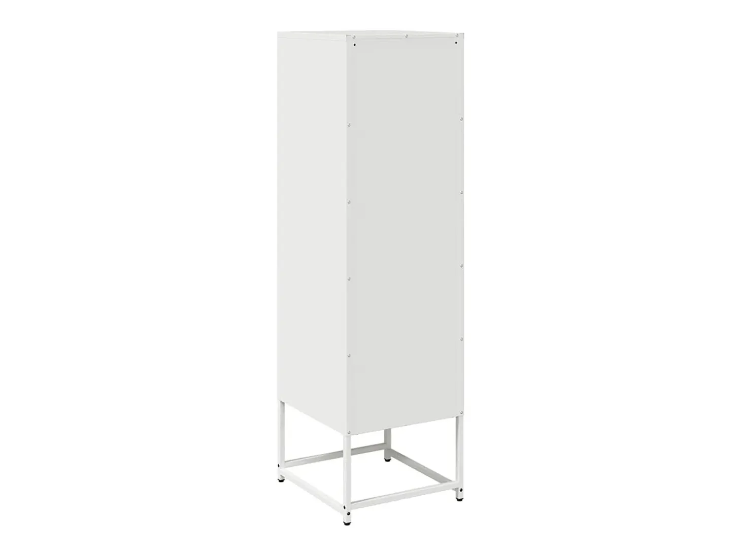 Aparador alto blanco 36x39x123 cm acero laminado en frío