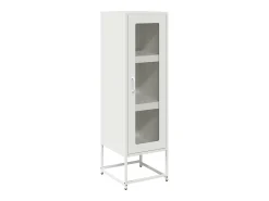Aparador alto blanco 36x39x123 cm acero laminado en frío