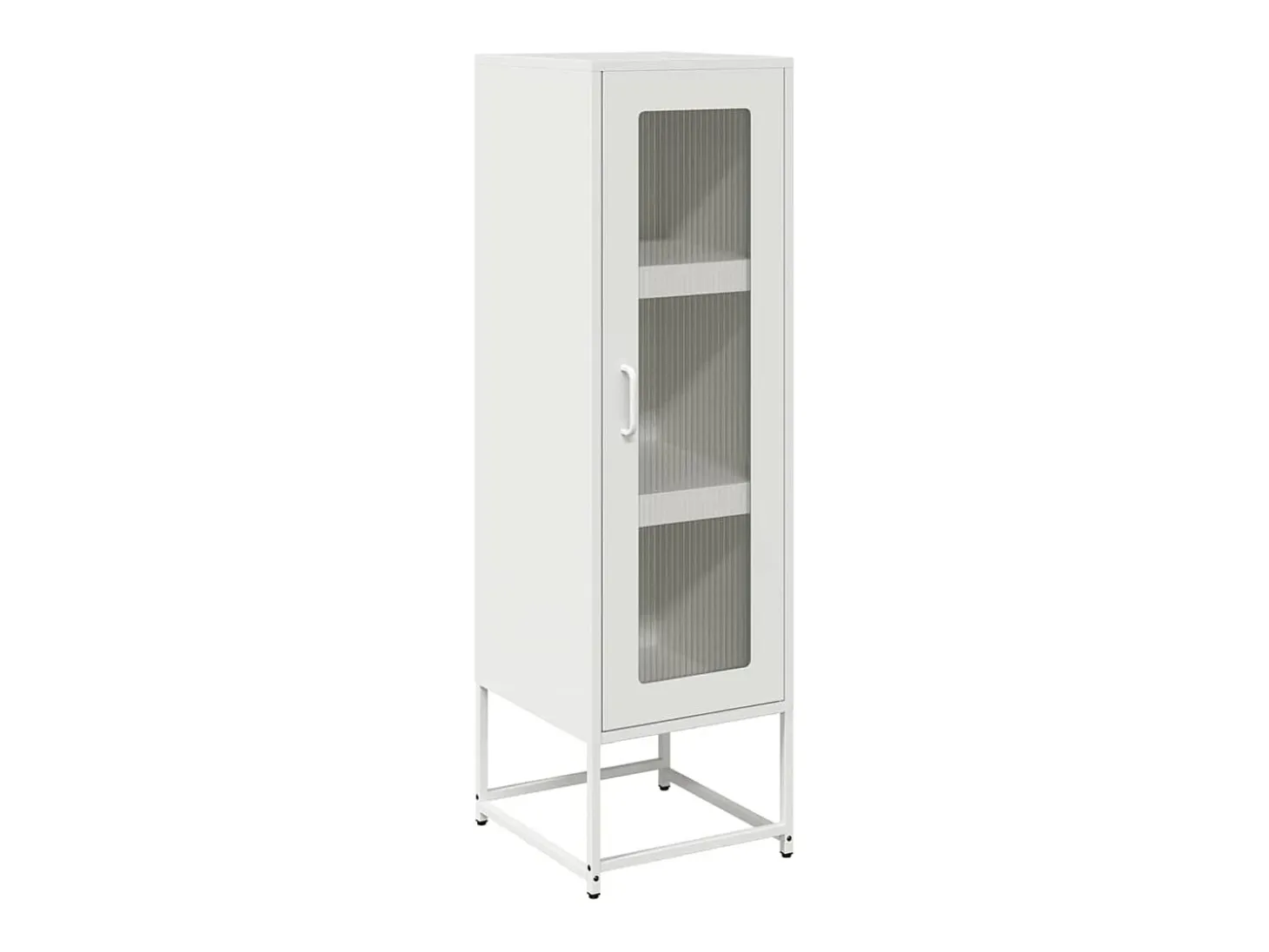 Aparador alto blanco 36x39x123 cm acero laminado en frío