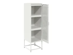 Aparador alto blanco 36x39x123 cm acero laminado en frío