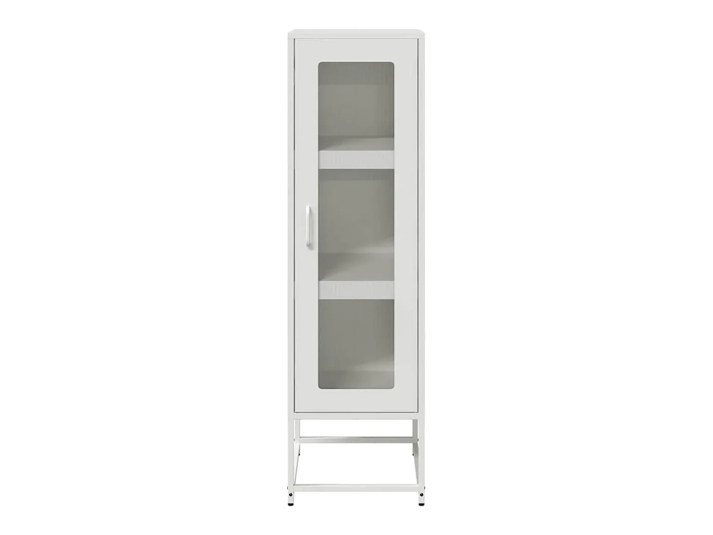 Aparador alto blanco 36x39x123 cm acero laminado en frío