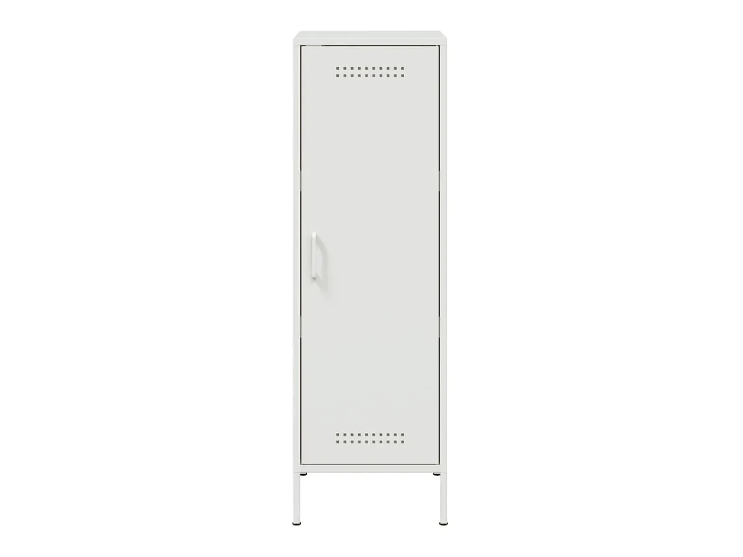 Aparador alto blanco 36x39x113 cm acero