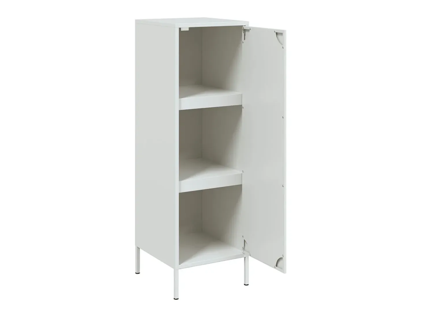 Aparador alto blanco 36x39x113 cm acero