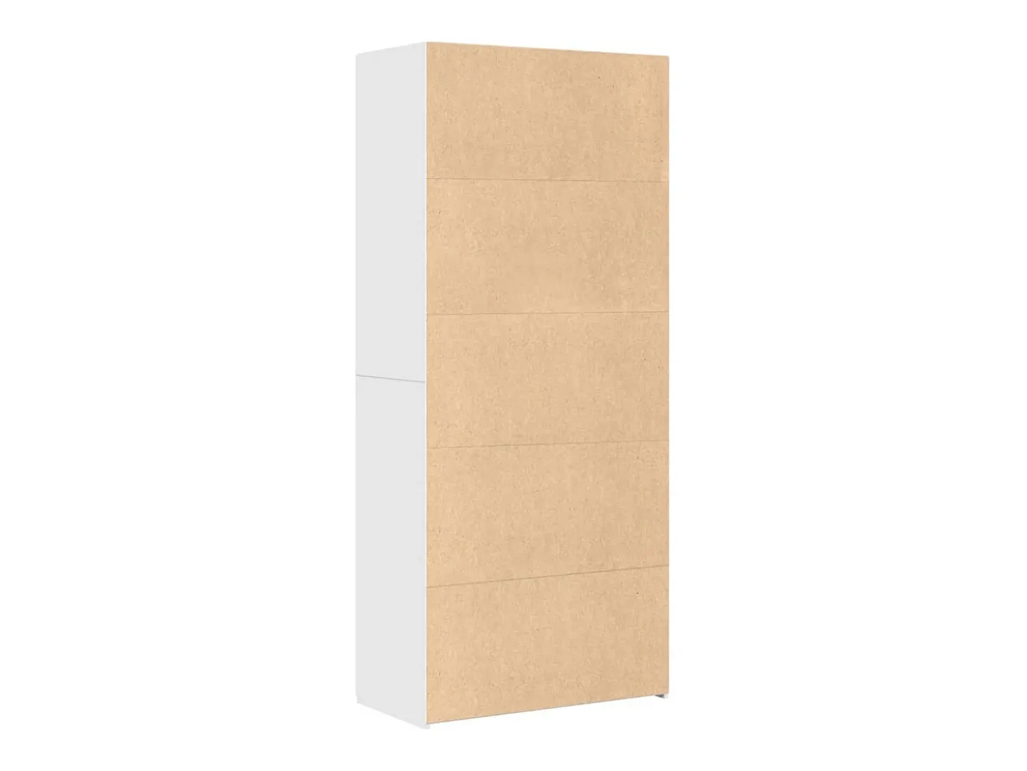 Aparador alto blanco 80x42,5x185 cm madera contrachapada